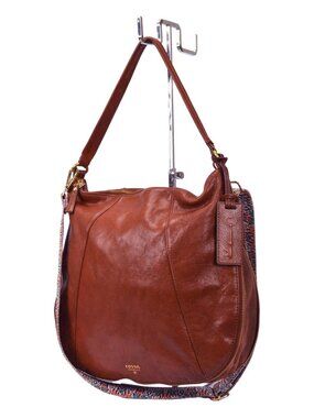 FOSSIL Gwen Hobo Large Leather Shoulder Crossbody Expandable!